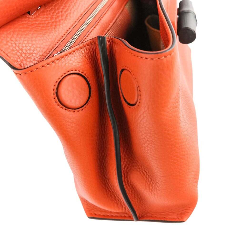 GUCCI Orange Bamboo Shoulder Bag - Picture 8 of 14
